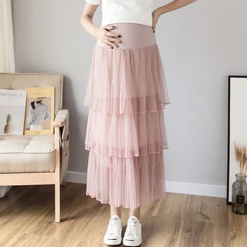 Poungdudu Pregnant Women's Skirt Mesh Multi-layer High Waist Stomach Lift Dress 2019 Fashion Summer New Style
Poungdudu Pregnant Women's Skirt Mesh Multi-layer High Waist Stomach Lift Dress 2019 Fashion Summer New Style