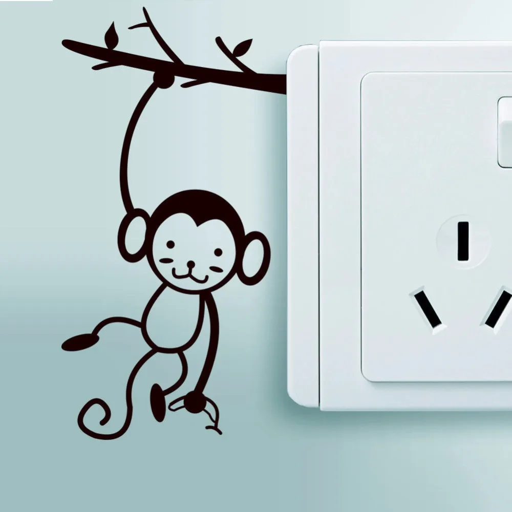 Light Switch Vinyl Decal Monkey Tree Switch Sticker Hanging Monkey Wall Murals Creative Kids Room Decor Cute Switch Mural AZ009
Light Switch Vinyl Decal Monkey Tree Switch Sticker Hanging Monkey Wall Murals Creative Kids Room Decor Cute Switch Mural AZ009