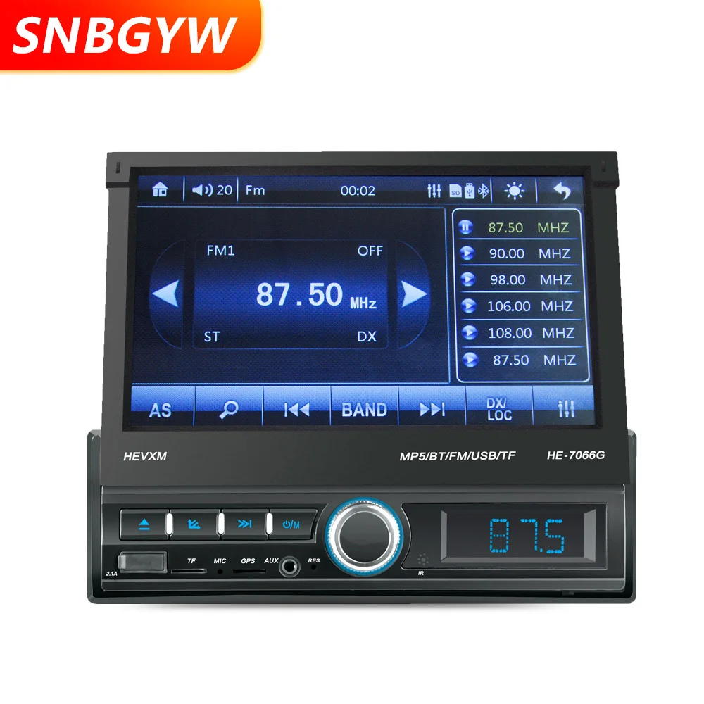 1 DIN Retractable Car Multimedia MP3 Playe 7"HD Universal GPS Navigation Car Radio Bluetooth FM Audio Stereo Backup Camera DH059
1 DIN Retractable Car Multimedia MP3 Playe 7"HD Universal GPS Navigation Car Radio Bluetooth FM Audio Stereo Backup Camera DH059