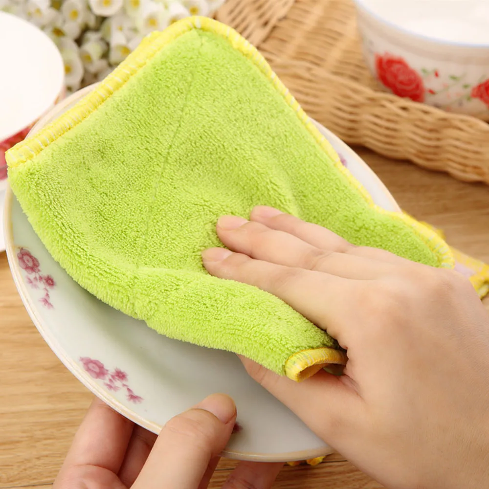 5pcs/lot kitchen Efficient Anti-grease Color Dish Cloth Fiber Washing Towel Magic Kitchen Cleaning Wiping Rags Random Color
5pcs/lot kitchen Efficient Anti-grease Color Dish Cloth Fiber Washing Towel Magic Kitchen Cleaning Wiping Rags Random Color