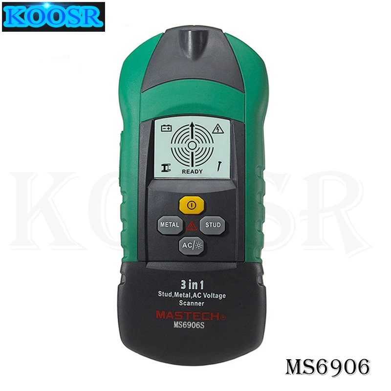 MASTECH MS6906 3 in 1 multifunction metal detector wood stud thiness tester AC Voltage scanner industrial feeler gauge
MASTECH MS6906 3 in 1 multifunction metal detector wood stud thiness tester AC Voltage scanner industrial feeler gauge