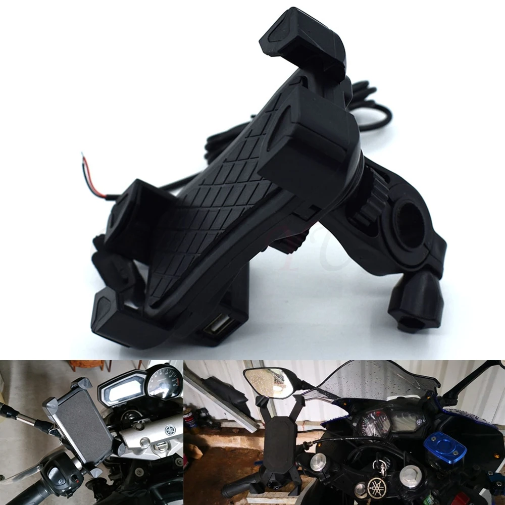 Universal Motorcycle Phone Holder Mobile Stand For Moto Support USB Charger Holder for BMW K1200S R1200R R1200S R1200ST R1200GS
Universal Motorcycle Phone Holder Mobile Stand For Moto Support USB Charger Holder for BMW K1200S R1200R R1200S R1200ST R1200GS