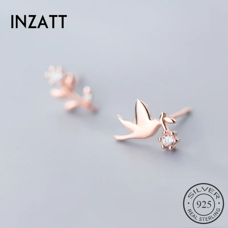 INZATT Real 925 Sterling Silver Cute Zircon Bird Flower Stud Earrings For Fashion Women Party Fine Jewelry 2019 Accessories gift
INZATT Real 925 Sterling Silver Cute Zircon Bird Flower Stud Earrings For Fashion Women Party Fine Jewelry 2019 Accessories gift