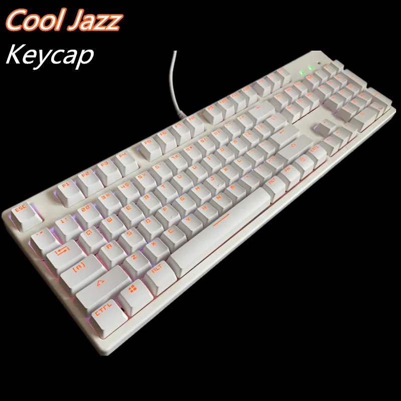 Cool Jazz Double shot Backlit Orange word Thick ABS 104 Keycaps OEM Profile Key caps For MX Mechanical Keyboard Free shipping
Cool Jazz Double shot Backlit Orange word Thick ABS 104 Keycaps OEM Profile Key caps For MX Mechanical Keyboard Free shipping