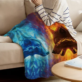 BIGHOUSES Throw Blanket Two Side Wolf Throw Blanket Soft Warm Microfiber Blanket Flannel Blanket
BIGHOUSES Throw Blanket Two Side Wolf Throw Blanket Soft Warm Microfiber Blanket Flannel Blanket