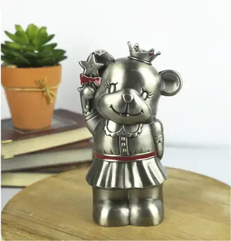 Creative crown bear metal piggy bank money box cash box tirelire enfant gumball machine money box for kids PB072
Creative crown bear metal piggy bank money box cash box tirelire enfant gumball machine money box for kids PB072