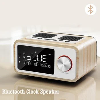 LEORY Remote Bluetooth Speaker Fm Radio Alarm Clock Desktop Home Wooden Wireless Music Player 2500mah Powerful Speaker
LEORY Remote Bluetooth Speaker Fm Radio Alarm Clock Desktop Home Wooden Wireless Music Player 2500mah Powerful Speaker