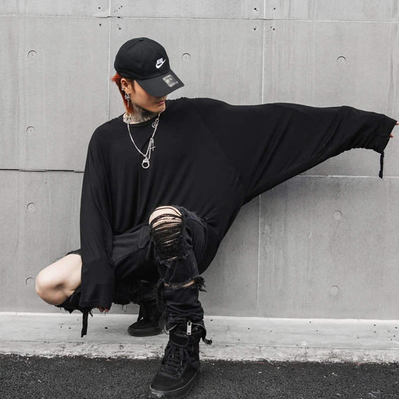 MIXCUBIC 2019 spring summer Korean style Nightclub costumes Bat sleeve T-shirts men casual loose Bat sleeve T-shirts for men
MIXCUBIC 2019 spring summer Korean style Nightclub costumes Bat sleeve T-shirts men casual loose Bat sleeve T-shirts for men
