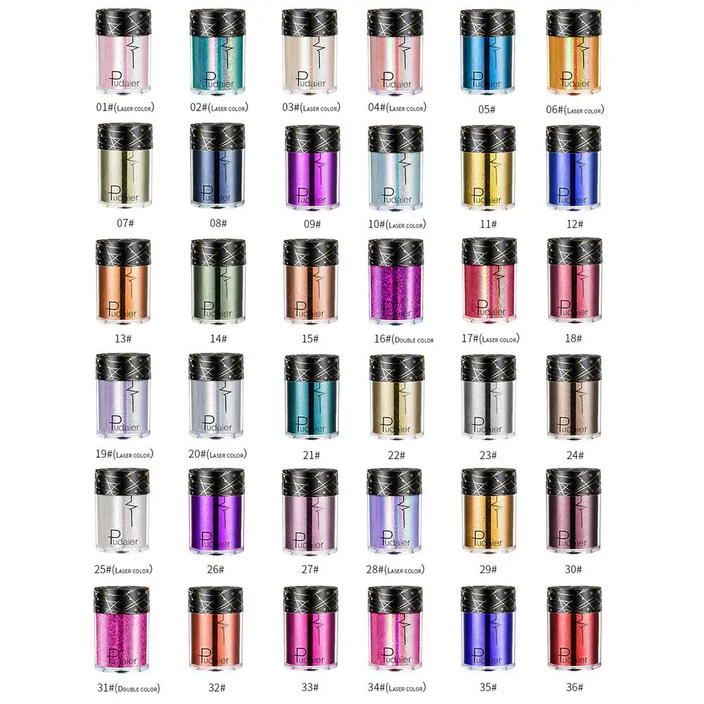 36 Color Optional Pudaier Diamond Glitter Powder Loose Powder Pigment Flash Eyeshadow Dress Up Your Beauty
36 Color Optional Pudaier Diamond Glitter Powder Loose Powder Pigment Flash Eyeshadow Dress Up Your Beauty