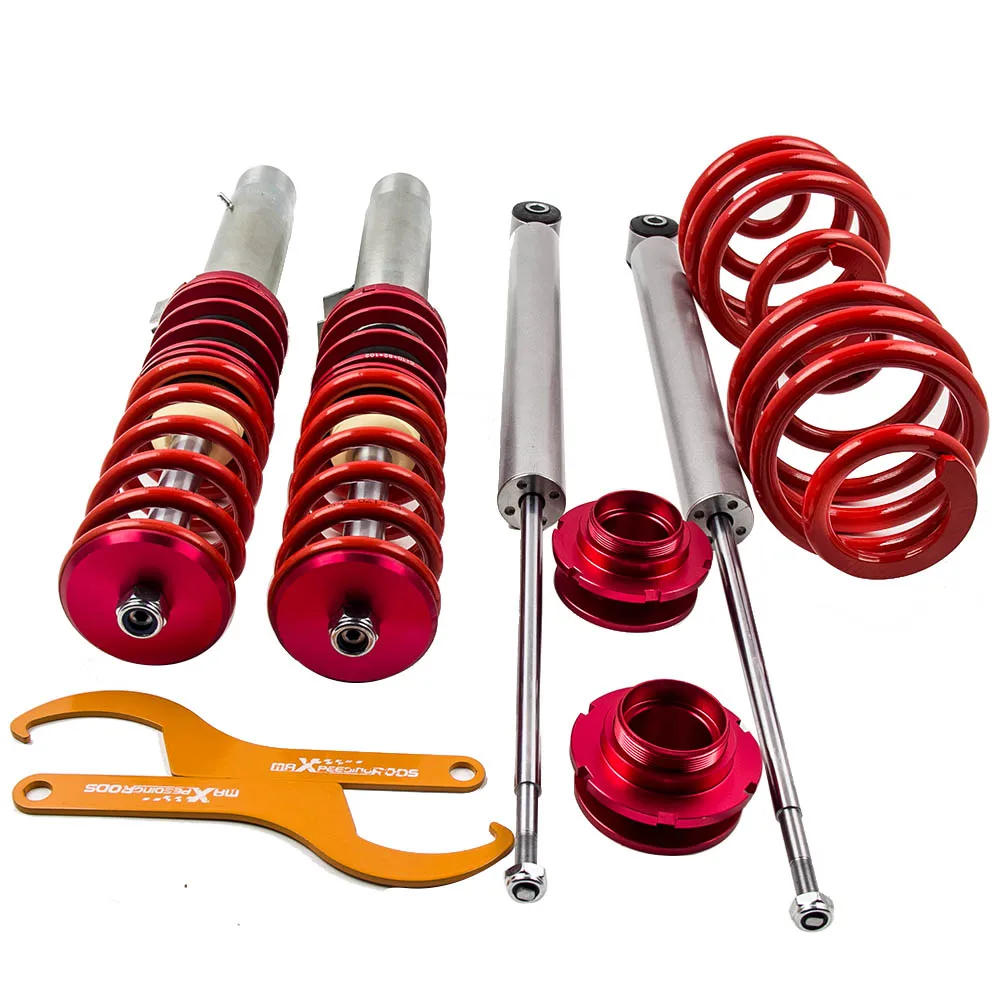 ADJUSTABLE height COILOVER SHOCK STRUTS SUSPENSION KIT FOR 2001-2005 for BMW 3 E46 316ti / 318ti Compact 01-05
ADJUSTABLE height COILOVER SHOCK STRUTS SUSPENSION KIT FOR 2001-2005 for BMW 3 E46 316ti / 318ti Compact 01-05