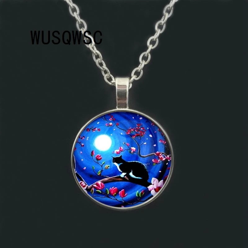 WUSQWSC Free Shipping 2017 New Glass Cabochon Round Blue Moon and Glass Necklaces Cat Galaxy Round Crystal Pendant Necklace
WUSQWSC Free Shipping 2017 New Glass Cabochon Round Blue Moon and Glass Necklaces Cat Galaxy Round Crystal Pendant Necklace