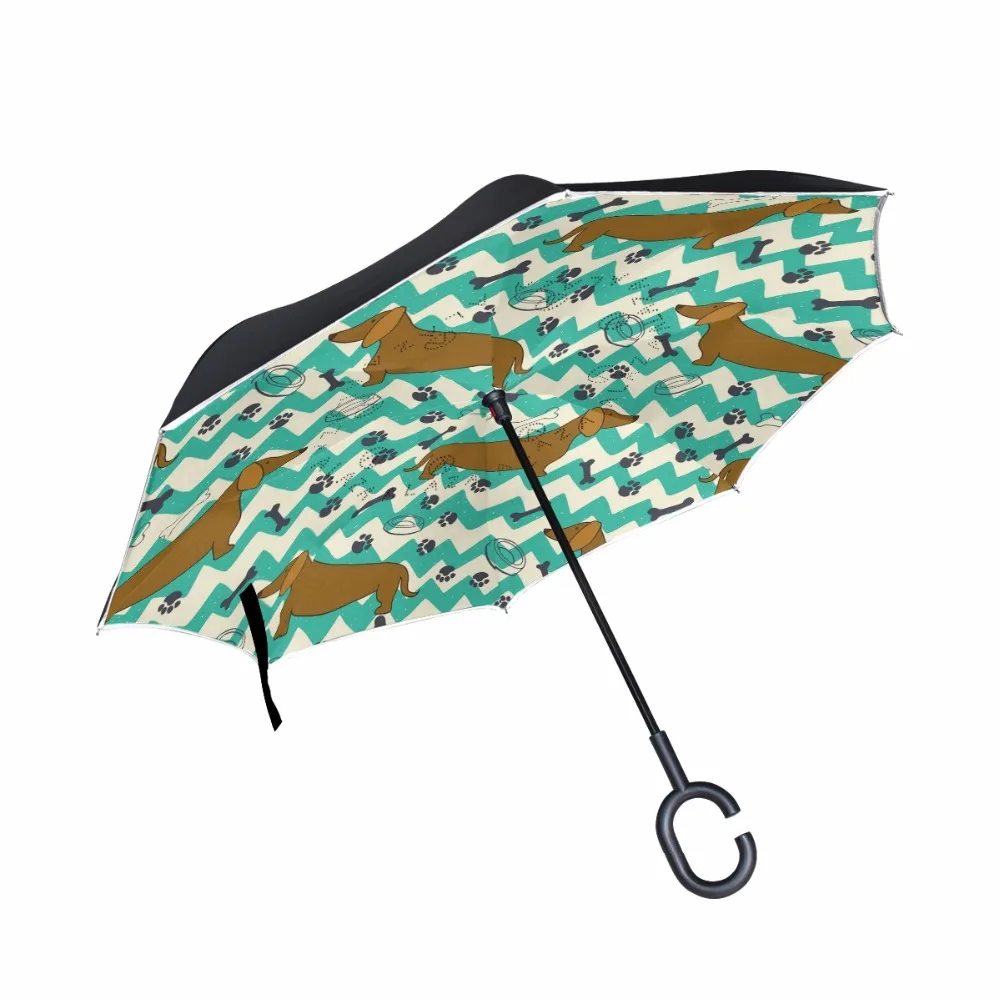 Dachshund Umbrellas C-Hook Windproof Reverse Umbrella Inverted Double Layer Self Stand Rain Protection Umbrella Drop Shipping
Dachshund Umbrellas C-Hook Windproof Reverse Umbrella Inverted Double Layer Self Stand Rain Protection Umbrella Drop Shipping