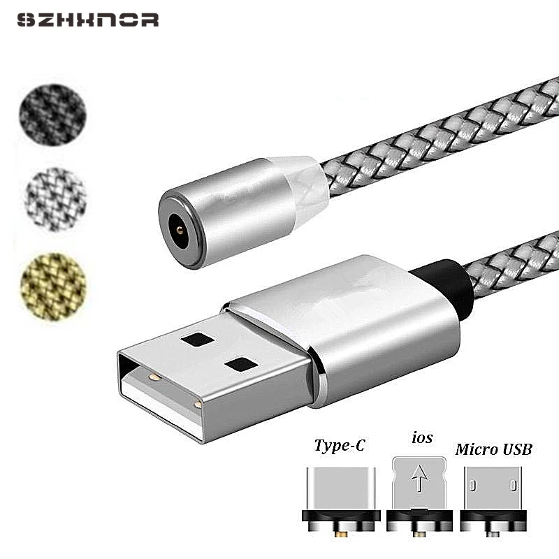 Магнитный кабель Micro USB для зарядки Кабели Type C мобильный телефон зарядное
