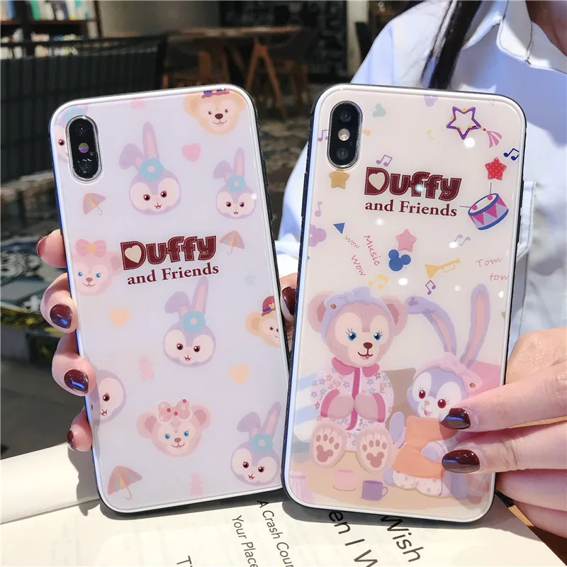 Bear And Rabbit For iPhone6s 7 8 Toughened Glass case For iPhone X Xs XR Max Small white edge Toughened Glass Soft edge shell
Bear And Rabbit For iPhone6s 7 8 Toughened Glass case For iPhone X Xs XR Max Small white edge Toughened Glass Soft edge shell