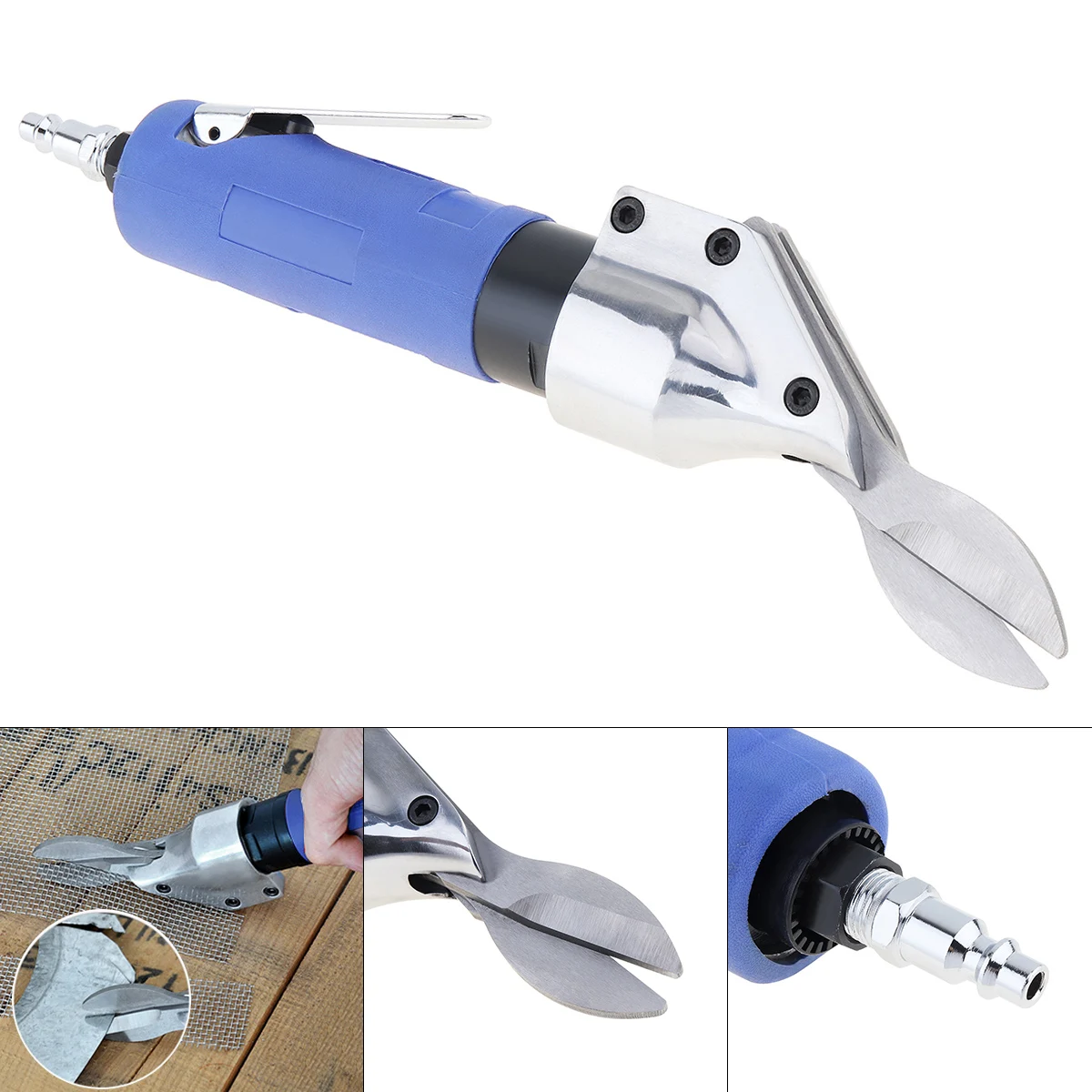 Portable Straight Pneumatic Scissors 2500RPM Stainless Steel Metal Scissors for PVC / PPR Pipe /Other Material Cutting
Portable Straight Pneumatic Scissors 2500RPM Stainless Steel Metal Scissors for PVC / PPR Pipe /Other Material Cutting