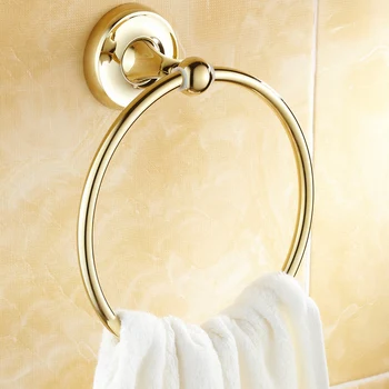 Gold Polished Towel Rings Solid Brass Towel Rack Wall Mounted Towel Rings Bathroom Accessories LG10
Gold Polished Towel Rings Solid Brass Towel Rack Wall Mounted Towel Rings Bathroom Accessories LG10