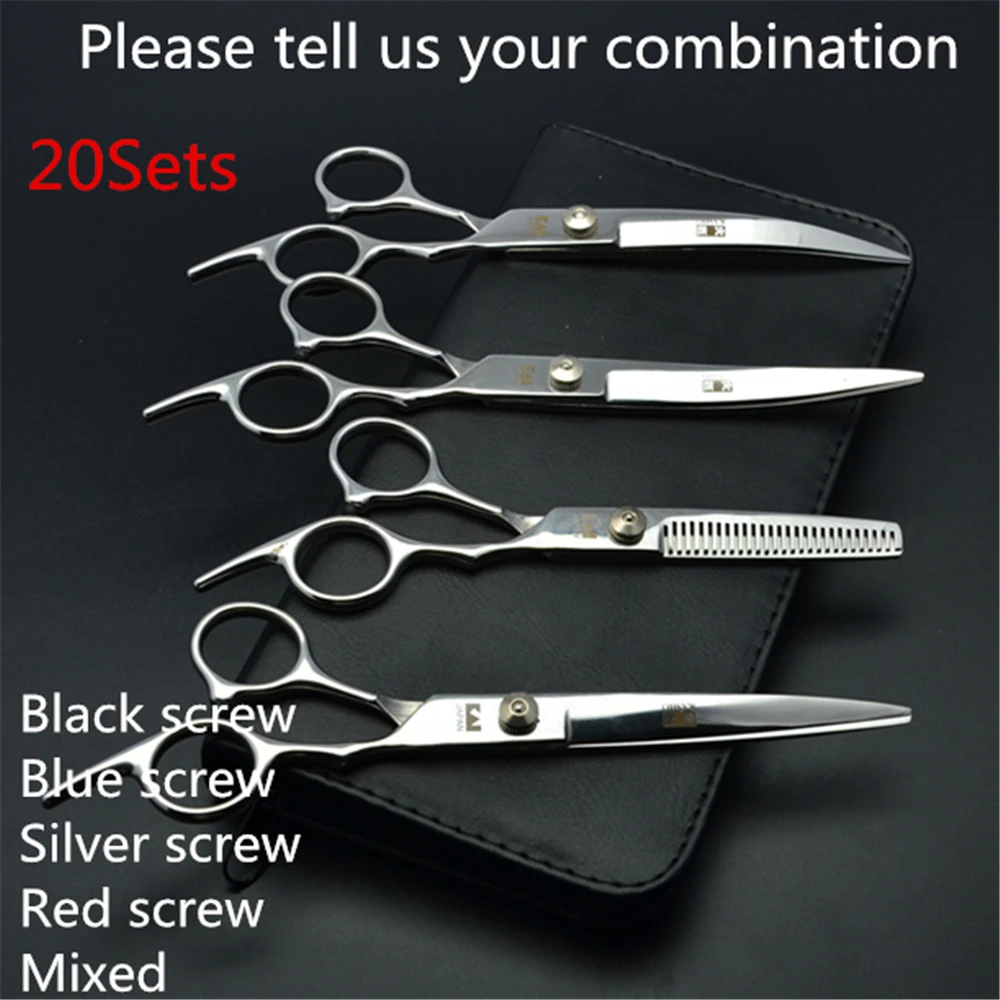 20Sets Suit 7'' Japan Steel Kasho Professional Pets Hair Grooming Scissors Cutting+Thinning Scissors+UP&Down Curved Shears H3001
20Sets Suit 7'' Japan Steel Kasho Professional Pets Hair Grooming Scissors Cutting+Thinning Scissors+UP&Down Curved Shears H3001