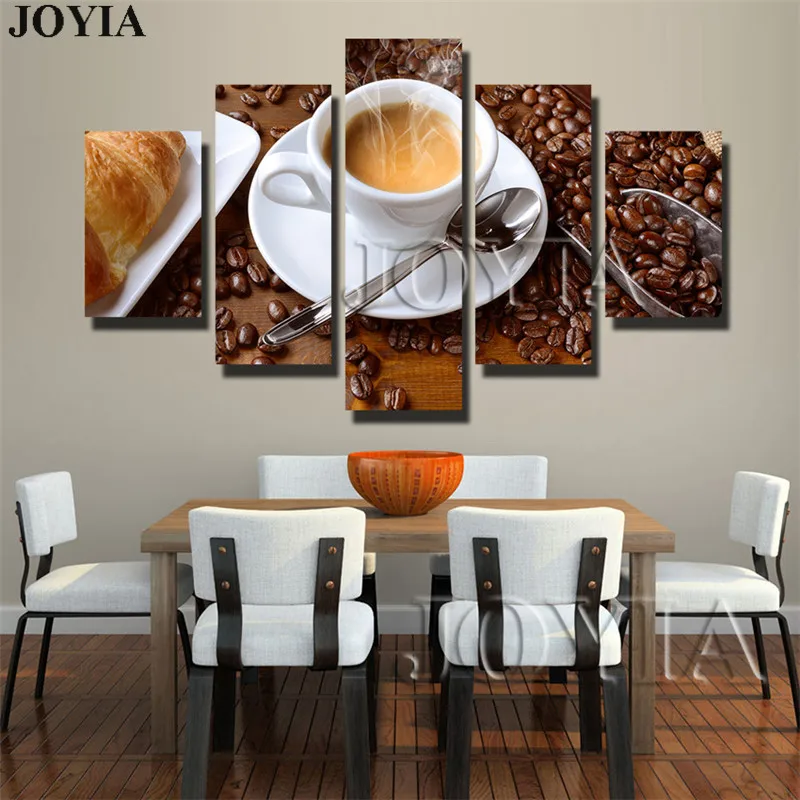 5 Piece Canvas Art Steaming Coffee Cup Pictures For Wall Living Room Kitchen Food Prints Painting Set Dining Hall Decor No Frame
5 Piece Canvas Art Steaming Coffee Cup Pictures For Wall Living Room Kitchen Food Prints Painting Set Dining Hall Decor No Frame