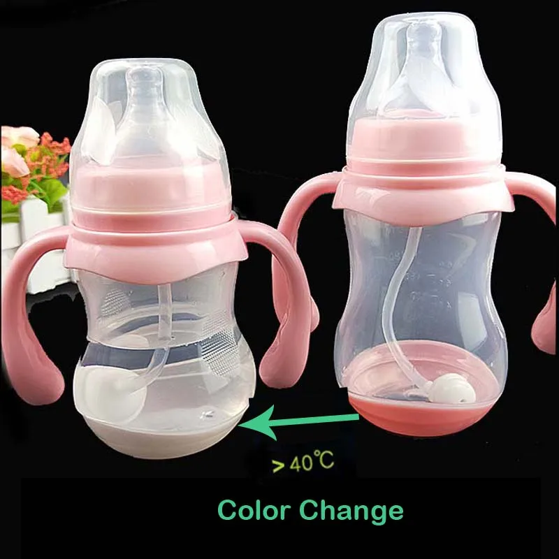 180/240/320ML Wide BPA Free Baby Nursing Bottle Infants Feeding Bottles biberon mamadeira Anti Colic with Temperature Sensing
180/240/320ML Wide BPA Free Baby Nursing Bottle Infants Feeding Bottles biberon mamadeira Anti Colic with Temperature Sensing