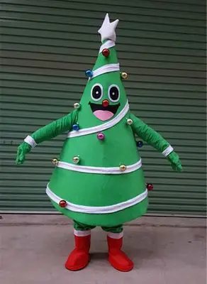 Christmas Tree Mascot Costumes Holiday Special Clothing Cartoon Apparel Birthday Carnival Performance | Тематическая одежда и