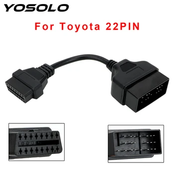 YOSOLO 22 Pin OBD1 To 16 Pin OBD2 Diagnostic Interface Cable Car Diagnostic Tool Converter Adapter Cable For TOYOTA
YOSOLO 22 Pin OBD1 To 16 Pin OBD2 Diagnostic Interface Cable Car Diagnostic Tool Converter Adapter Cable For TOYOTA