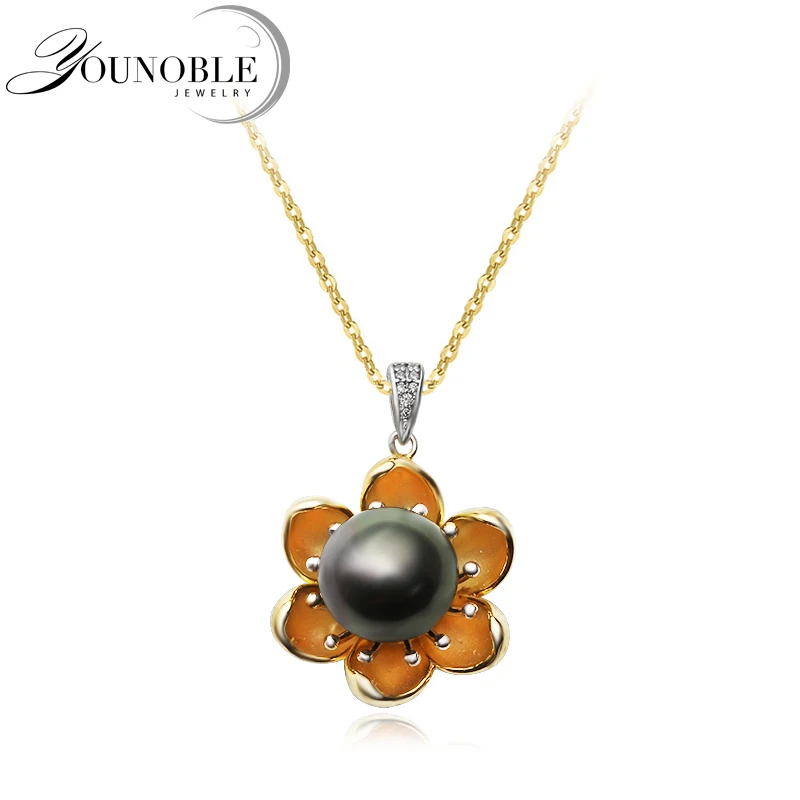 Real 925 Sterling Silver Black Pearl Pendant Women,Wedding Flower Natural Pearl Necklace Anniversary Birthday Gift
Real 925 Sterling Silver Black Pearl Pendant Women,Wedding Flower Natural Pearl Necklace Anniversary Birthday Gift