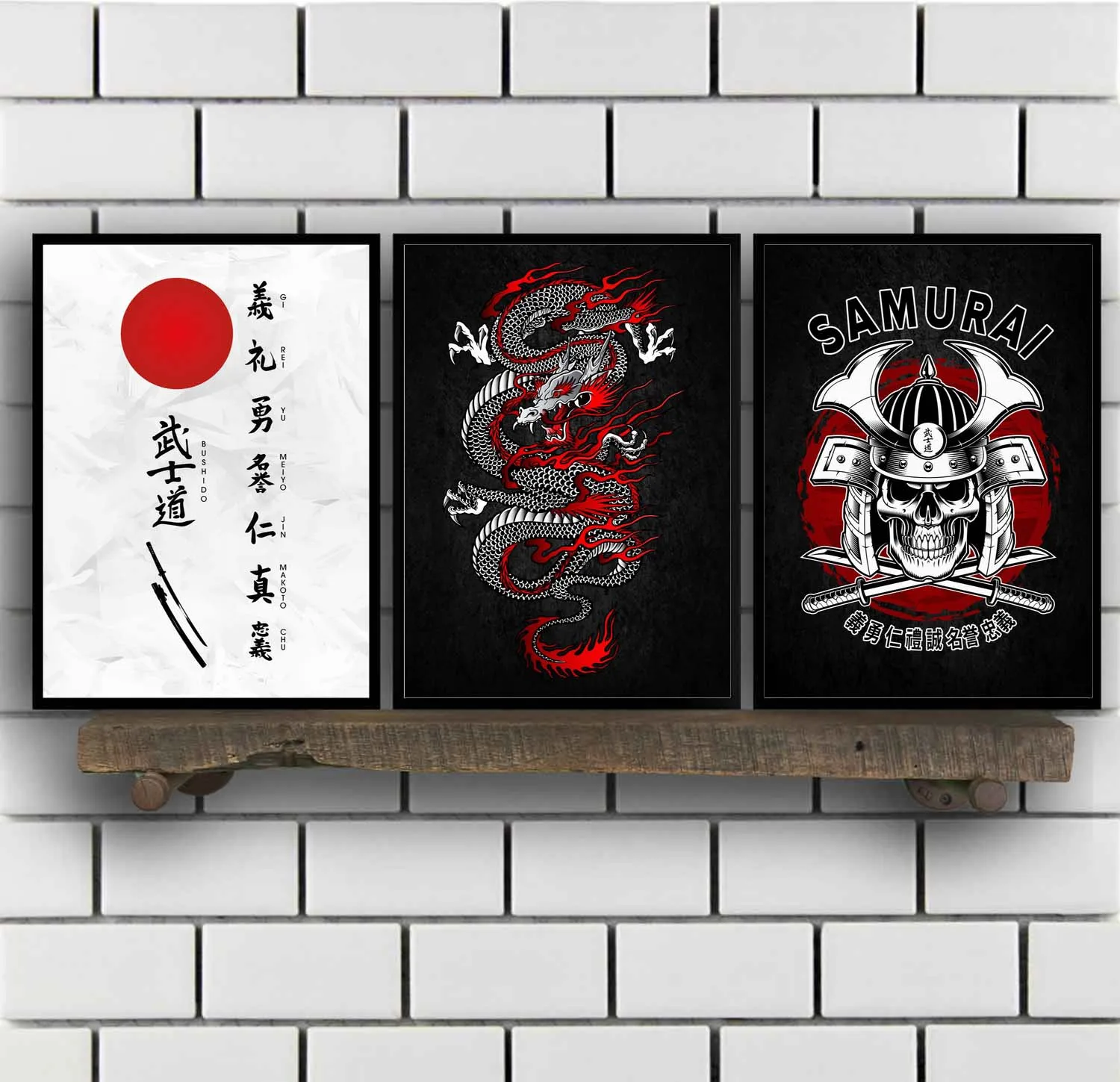Japan Japanese Style Art Samurai Sakura Bonsai Palace Bushido Poster | Дом и сад