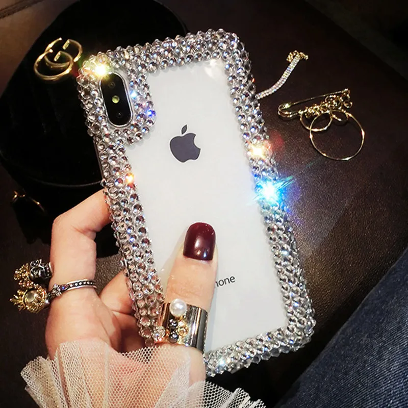 For Iphone Xs Max XR XS Handmade Luxury Crystal Diamond Fully Cover Bling 3D Clear Rhinestone Cover Coque Telefon Killifi
For Iphone Xs Max XR XS Handmade Luxury Crystal Diamond Fully Cover Bling 3D Clear Rhinestone Cover Coque Telefon Killifi