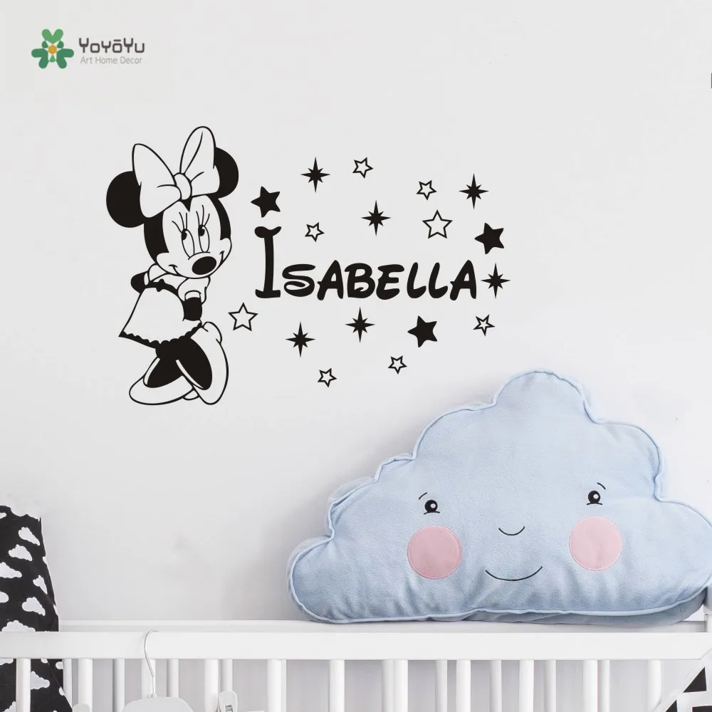 Cute Children Room Deco Sticker Minnie Mouse Nursery Name Custom Made Wall decal DIY Interior Decoration Bedroom adesivo NY-233
Cute Children Room Deco Sticker Minnie Mouse Nursery Name Custom Made Wall decal DIY Interior Decoration Bedroom adesivo NY-233