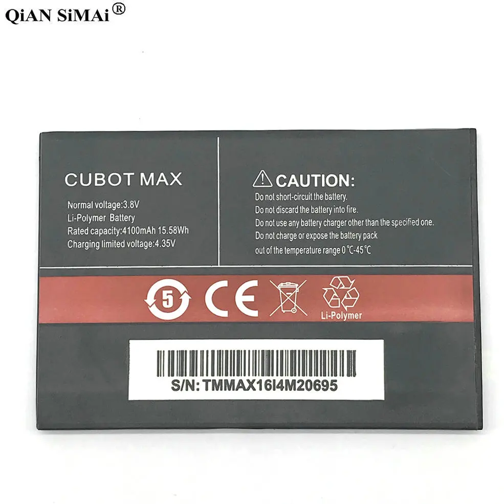 New High Quality 4100mAh battery Replacement For CUBOT MAX phone + Tracking number
New High Quality 4100mAh battery Replacement For CUBOT MAX phone + Tracking number