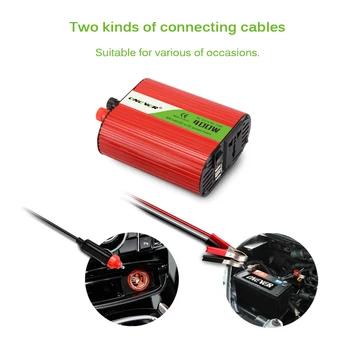 Car Power Inverter Converter DC 12V to AC 220V Modified Sine Wave Power with Dual USB 5V Output Car Charger Adapter 400W
Car Power Inverter Converter DC 12V to AC 220V Modified Sine Wave Power with Dual USB 5V Output Car Charger Adapter 400W