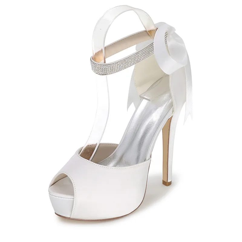 High Heels Platform Satin Wedding Shoes Heeled Peep Toe Prom Evening Formal Party Ladies Dress Pumps High Heels Platform Satin Wedding Shoes Heeled Peep Toe Prom Evening Formal Party Ladies Dress Pumps