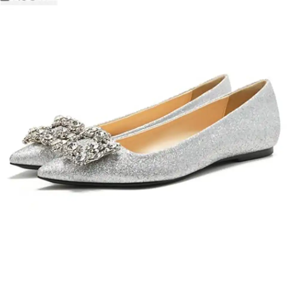 cheap silver flats