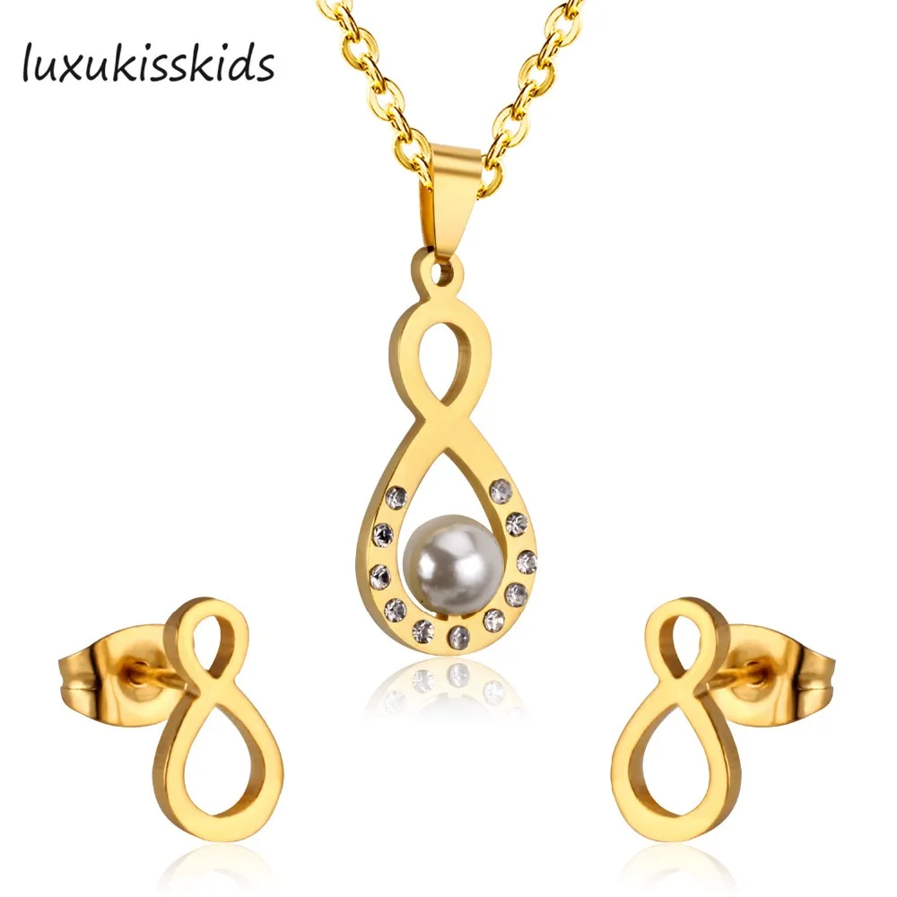 LUXUKISSKIDS Classic Imitation Pearl necklace Gold-color jewelry set for women Clear Crystal Elegant Party Gift Fashion Jewelry
LUXUKISSKIDS Classic Imitation Pearl necklace Gold-color jewelry set for women Clear Crystal Elegant Party Gift Fashion Jewelry