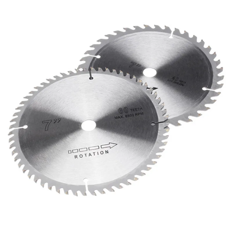 Durable 2pcs 180mm Circular Wood Saw Blade 40 And 60 Teeth Disc Woodworking Cutting Tool For Cutting Wood
Durable 2pcs 180mm Circular Wood Saw Blade 40 And 60 Teeth Disc Woodworking Cutting Tool For Cutting Wood