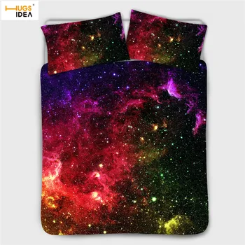 HUGSIDEA Galaxy Space 3D Printing Duvet Cover&Pillowcases Cotton Bedding Set Comfortable Home Textile Bedclothes for Adults Soft
HUGSIDEA Galaxy Space 3D Printing Duvet Cover&Pillowcases Cotton Bedding Set Comfortable Home Textile Bedclothes for Adults Soft