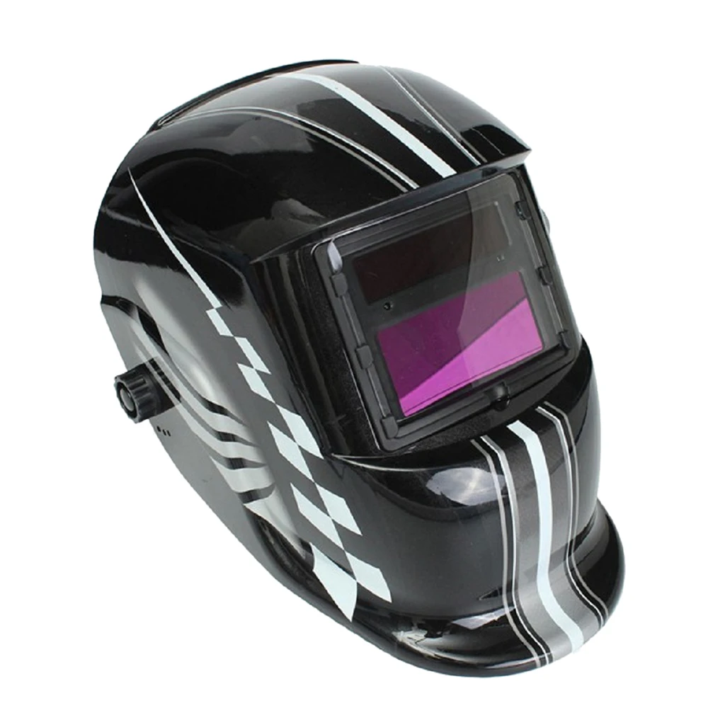 Auto Darkening Solar Welding Grinding Helmet Mask - Fire retardant, UV & IR protection, Solar panal+li battery