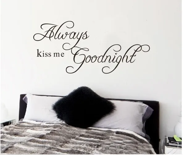 Free Shipping 22.8" x 10.2"Always Kiss Me Goodnight DIY Removable Art Vinyl Quote Wall Sticker Decal Mural Home decoration
Free Shipping 22.8" x 10.2"Always Kiss Me Goodnight DIY Removable Art Vinyl Quote Wall Sticker Decal Mural Home decoration