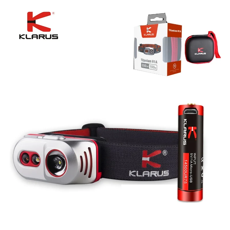 2017 KLARUS H1A Titanium Headlight 550LM Cree XP-L V6 LED Headlamp with USB Rechargeable by 14500 Battery
2017 KLARUS H1A Titanium Headlight 550LM Cree XP-L V6 LED Headlamp with USB Rechargeable by 14500 Battery