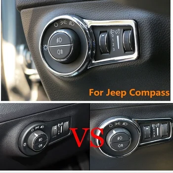 ABS Chrome Car Interior Headlight Switch Circle Protector Cover Trim Sticker for For Jeep Compass 2017 2018 Accessories
ABS Chrome Car Interior Headlight Switch Circle Protector Cover Trim Sticker for For Jeep Compass 2017 2018 Accessories