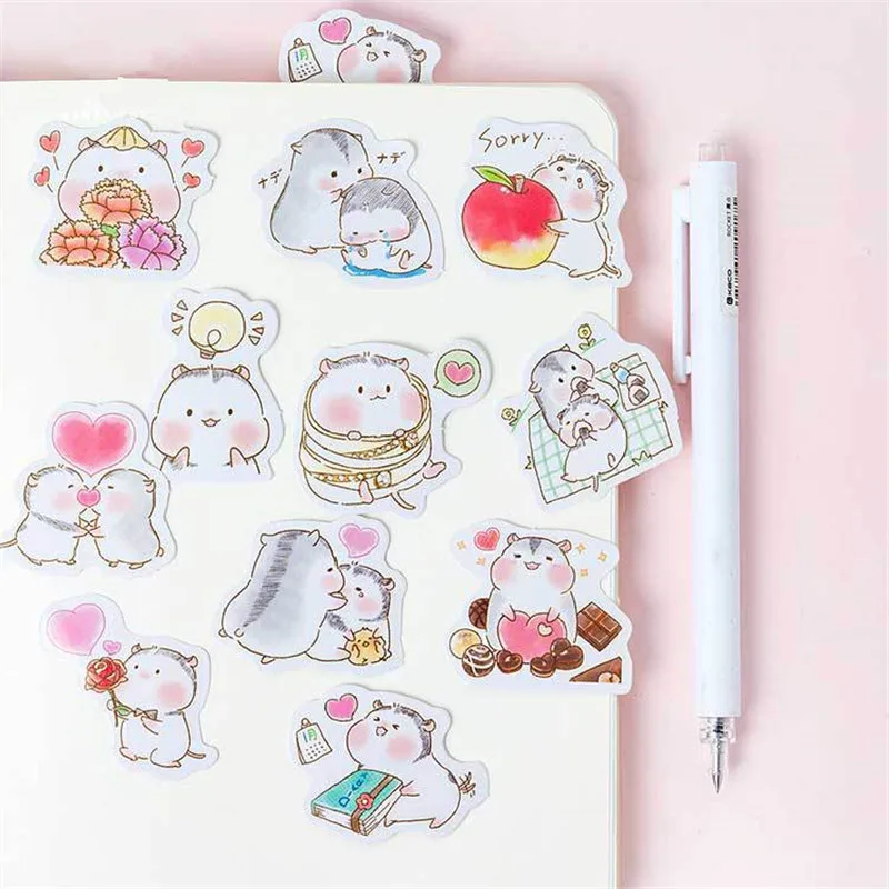 45 pcs/lot Cute Kawaii Hamster Decoration Adhesive Stickers Diy Cartoon Stickers Diary Sticker Scrapbook Stationery Stickers
45 pcs/lot Cute Kawaii Hamster Decoration Adhesive Stickers Diy Cartoon Stickers Diary Sticker Scrapbook Stationery Stickers