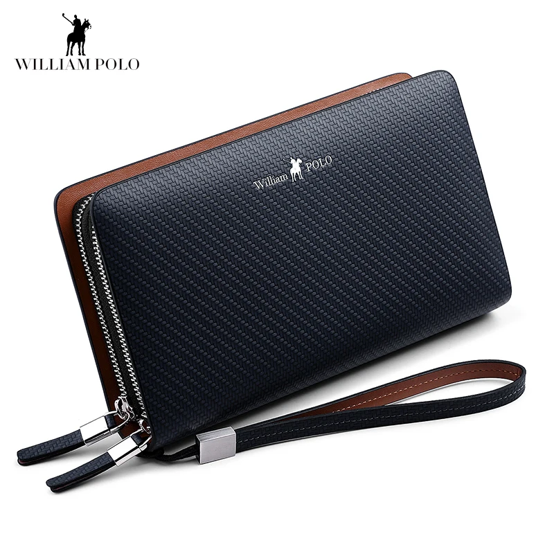 WilliamPOLO Fashion New Arrival 100% Cow Leather Business Solid Zipper Long Mens Clutch Wallet Handbag Wallet
WilliamPOLO Fashion New Arrival 100% Cow Leather Business Solid Zipper Long Mens Clutch Wallet Handbag Wallet
