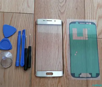 replacement Front Glass Lens For Samsung S6 edge G925F G925A LCD display outer touch panel screen glass + Stickers + Tools
replacement Front Glass Lens For Samsung S6 edge G925F G925A LCD display outer touch panel screen glass + Stickers + Tools
