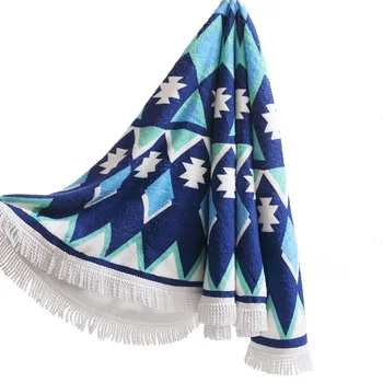 Round large Beach Towel 100% Cotton Printed Tassel Knitted 150*150cm summer toalla playa serviette de plage beach swim towel
Round large Beach Towel 100% Cotton Printed Tassel Knitted 150*150cm summer toalla playa serviette de plage beach swim towel