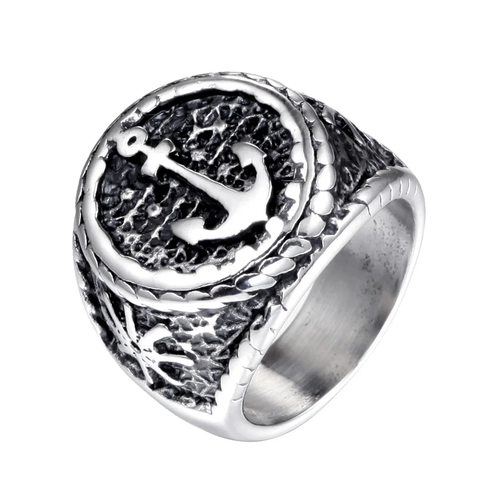 316L Stainless Steel Ship's Anchor Rudder Man Men Rings Creativity Personality for Man Male Boyfriend Jewelry Accessories Gift
316L Stainless Steel Ship's Anchor Rudder Man Men Rings Creativity Personality for Man Male Boyfriend Jewelry Accessories Gift