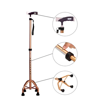 Medical four-legged walking stick for elderly foldable flexible walking cane free standing
Medical four-legged walking stick for elderly foldable flexible walking cane free standing