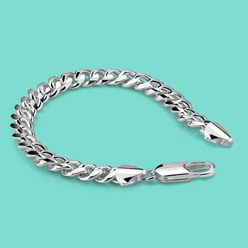 Free shipping fashion men's 925 sterling Argent bracelets trendy Solid silver bracelet men's charm jewelry birthday present
Free shipping fashion men's 925 sterling Argent bracelets trendy Solid silver bracelet men's charm jewelry birthday present