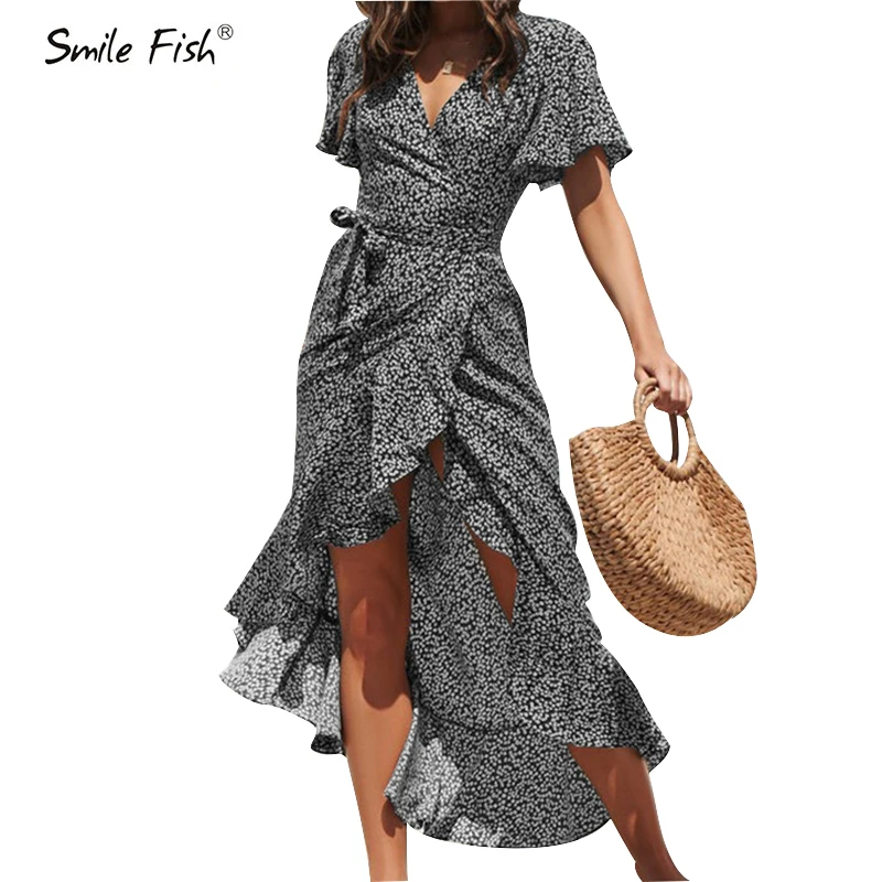 Vacation V-Neck Split Party Dress Robe Femme Women Summer Beach Maxi Dress Ploka Print Long Chiffon Dresses Ruffles Wrap GV468
Vacation V-Neck Split Party Dress Robe Femme Women Summer Beach Maxi Dress Ploka Print Long Chiffon Dresses Ruffles Wrap GV468