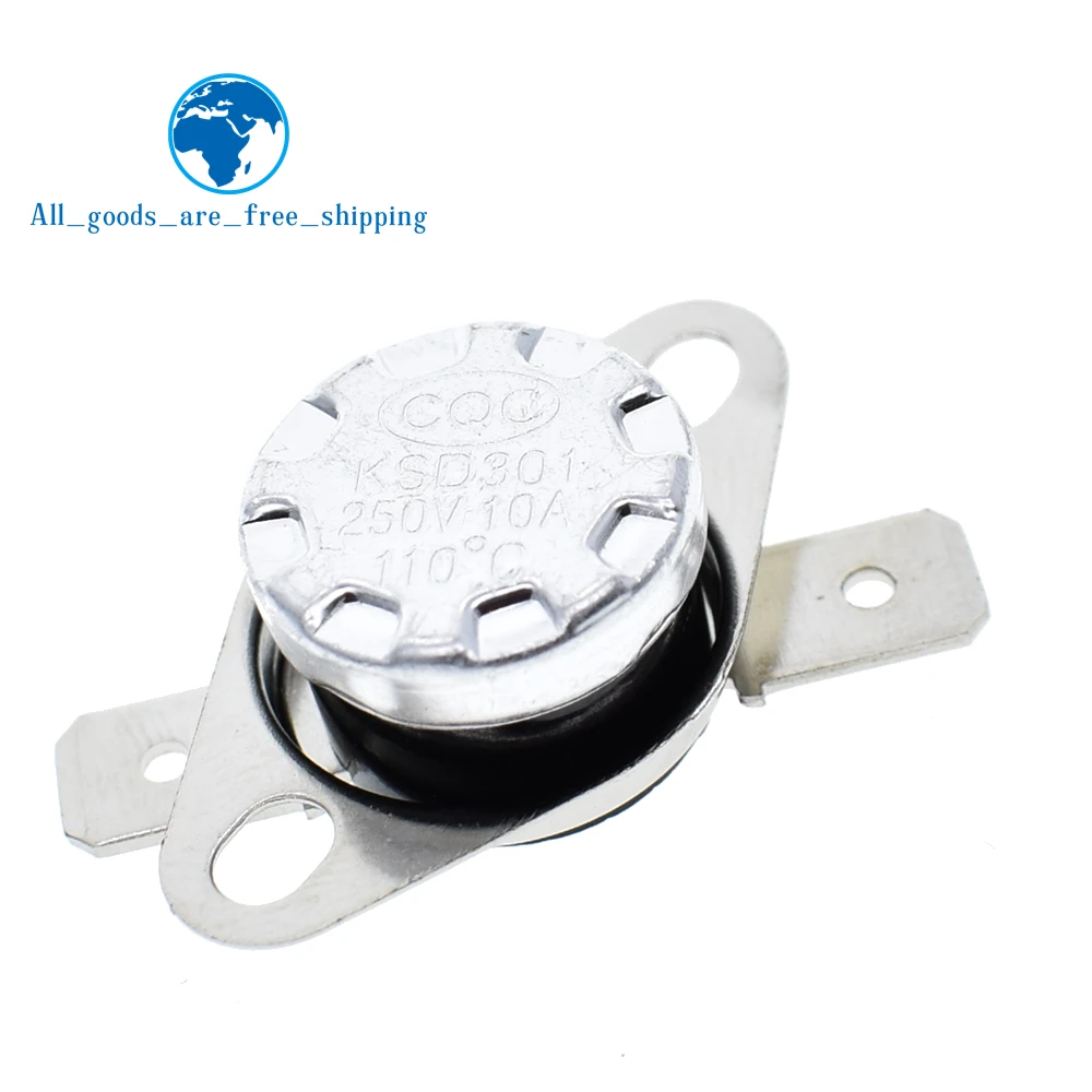 TZT KSD301 250V 10A Normally Closed NC Thermostat Temperature Thermal Control Switch DegC 40C-135C For Arduino
TZT KSD301 250V 10A Normally Closed NC Thermostat Temperature Thermal Control Switch DegC 40C-135C For Arduino