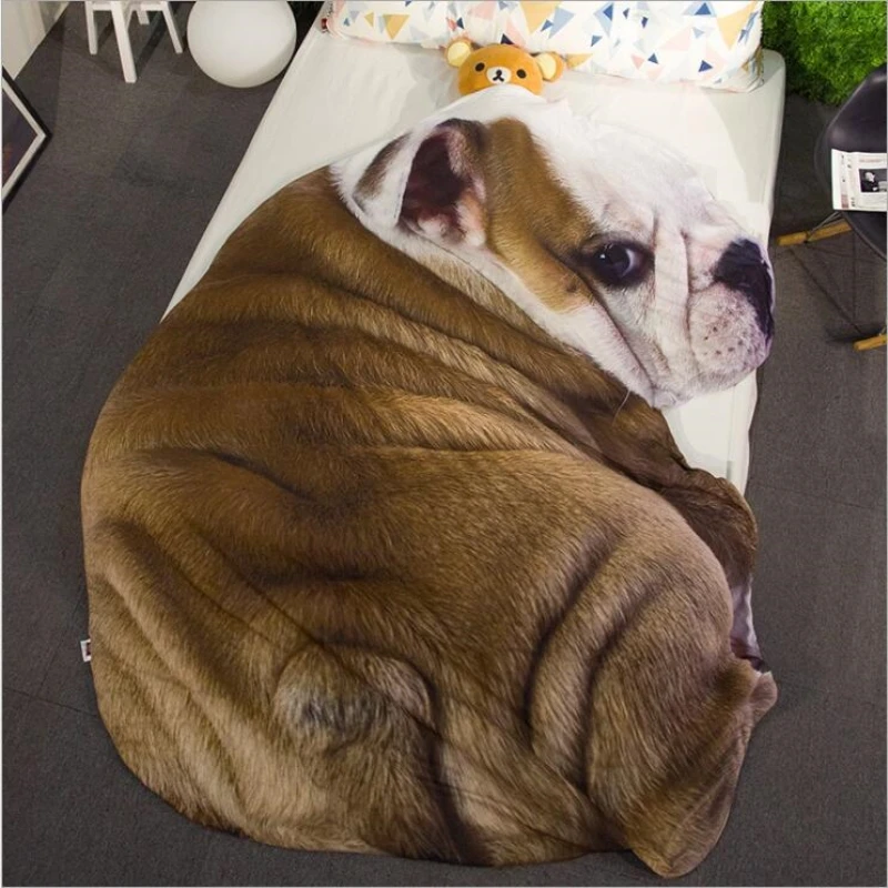 Cartoon Bulldog Bed Cover Plaids Bedspreads , Summer Quilt Blanket Dog Cat Animal Bedding Sofa Throw Blanket
Cartoon Bulldog Bed Cover Plaids Bedspreads , Summer Quilt Blanket Dog Cat Animal Bedding Sofa Throw Blanket